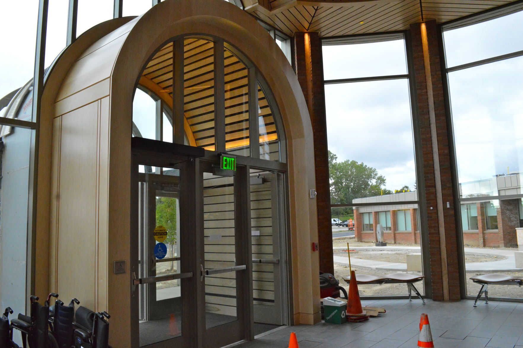 New main entrance